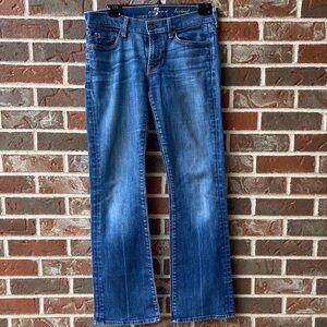 7 For All Mankind Blue Boot Cut Jeans